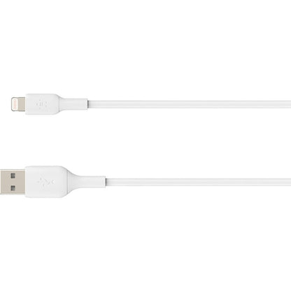 Belkin BoostCharge Lightning to USB-A Cable (15cm / 6in, White) - CAA001bt0MWH
