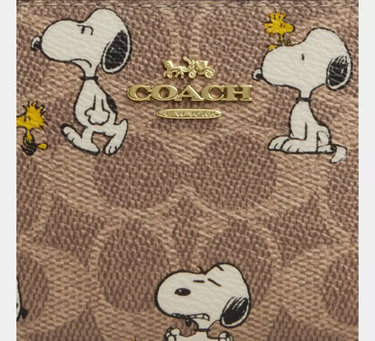Peanuts x Coach Snap Wallet