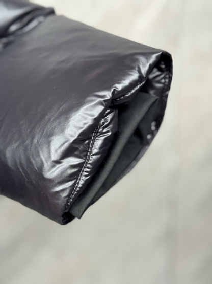 109830  New striped glossy down jacket Top quliaty 1:1 clothing
