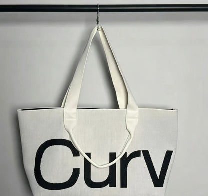 Curves Knit Tote (Lemongrass)